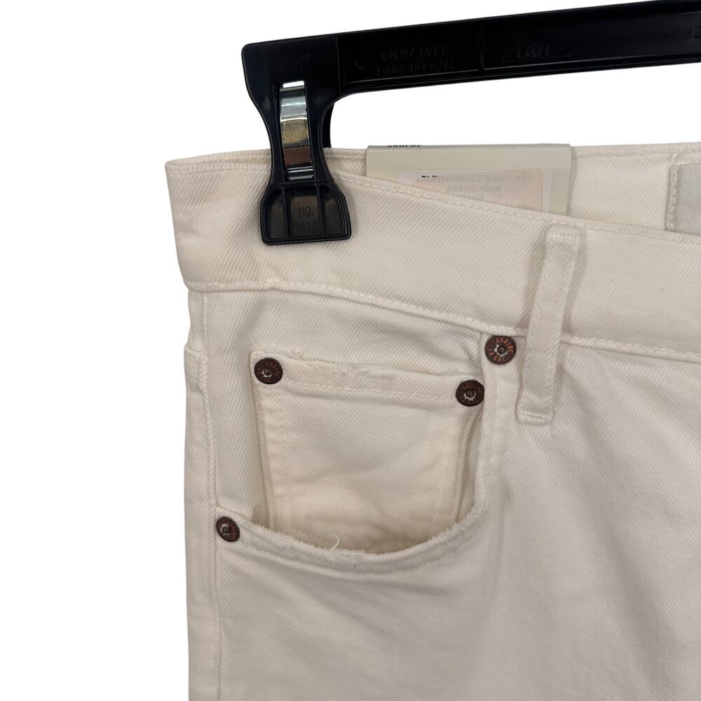 AGOLDE NWT Riley Crop Ankle Denim Jean in White Whip // 25 - Picture 7 of 13